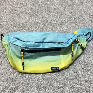 HOKA Running Belt Adult One Size Multicolor Zip Pockets Adjustable Waist Pack